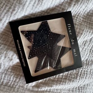 Fleur du Mal Black Crystal Star Pasties